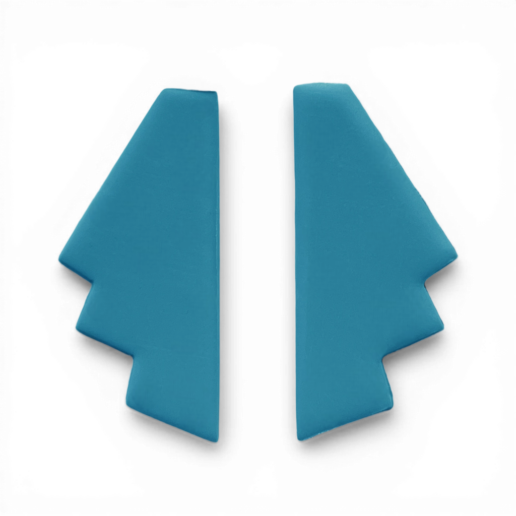 Polymer Clay Blue Vanta Deco Cutter Set of 2