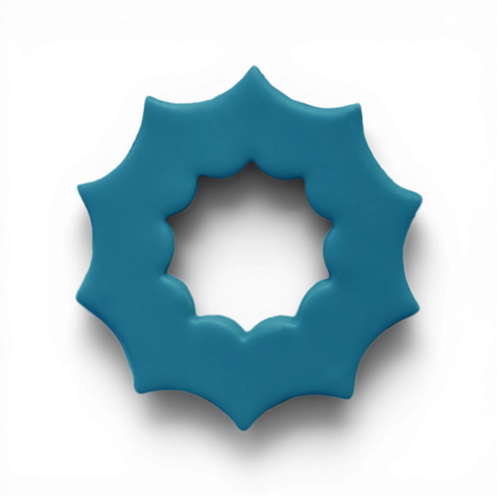 Polymer Clay Blue Web Donut Cutter