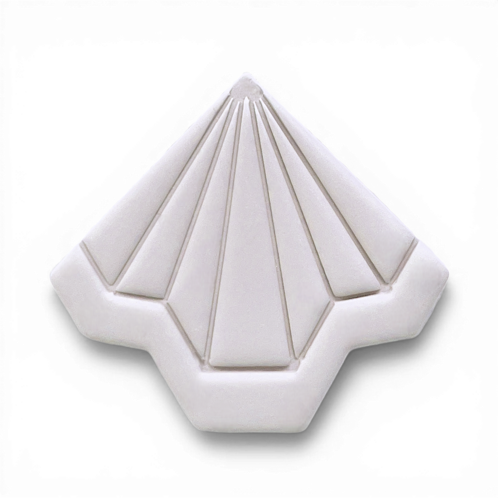 Polymer Clay Taupe Deco Apex Fan Cutter