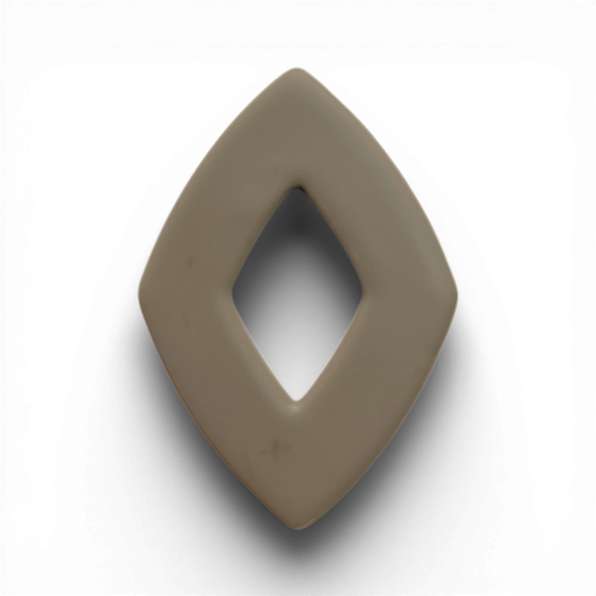 Polymer Clay Taupe Diamond Frame Cutter