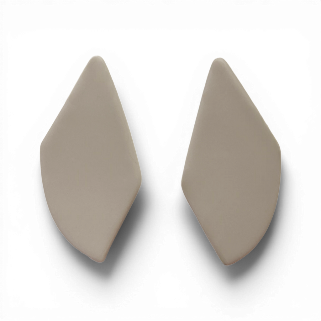 Polymer Clay Taupe Ember Blade Cutter Set of 2