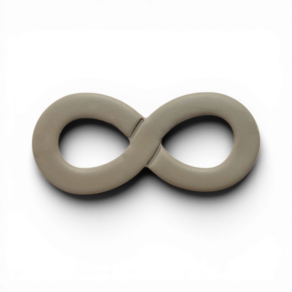 Polymer Clay Taupe Infinity Cutter