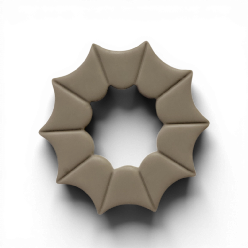 Polymer Clay Taupe Cob Web Donut  Cutter