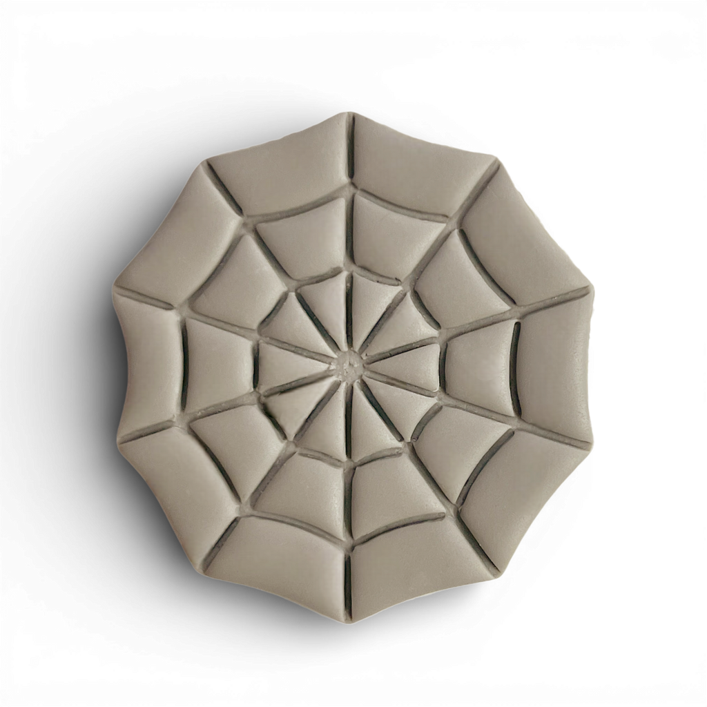 Polymer Clay Taupe cobweb Cutter