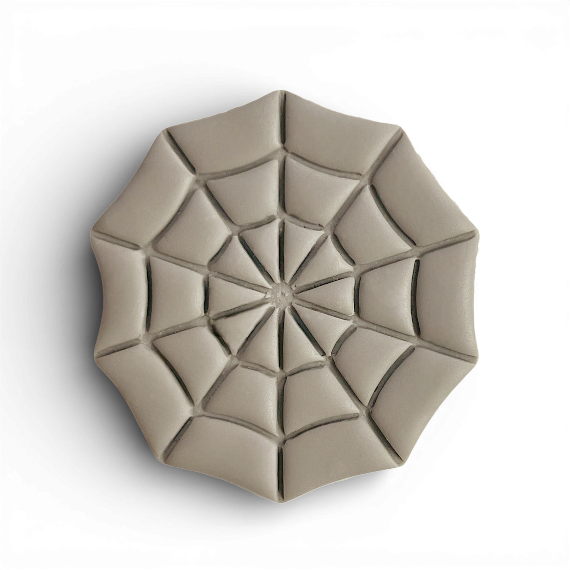 Polymer Clay Taupe cobweb Cutter