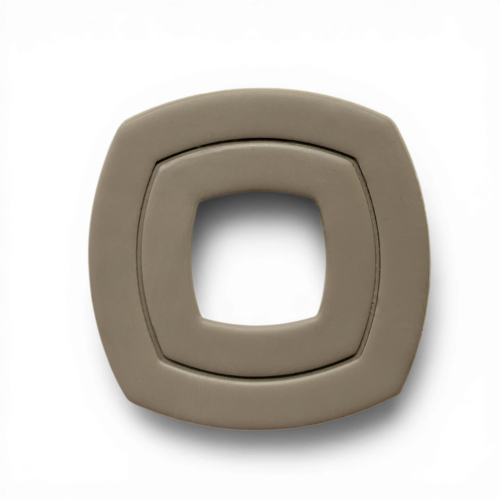 Polymer-Clay-taupe-curved-square-donut-embossed Cutter