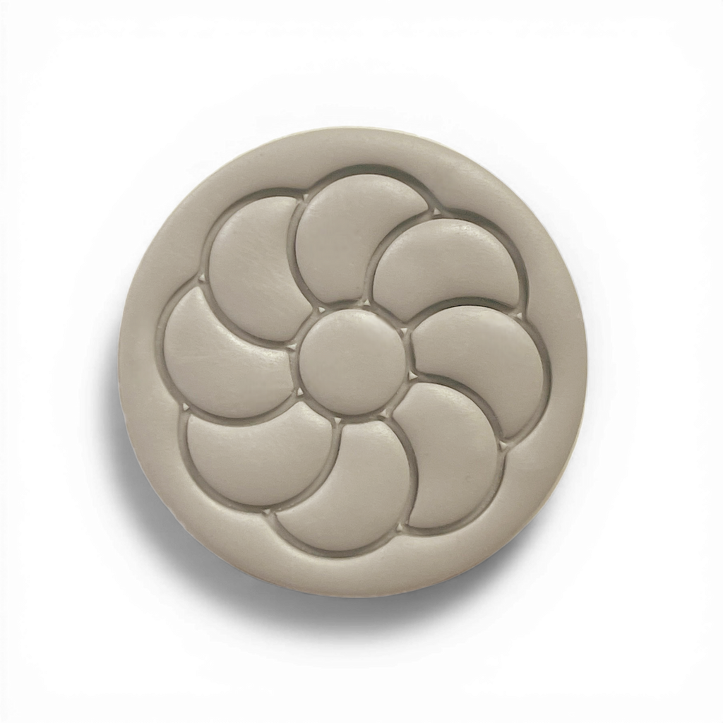 Polymer Clay Taupe Deco Daisy Cutter