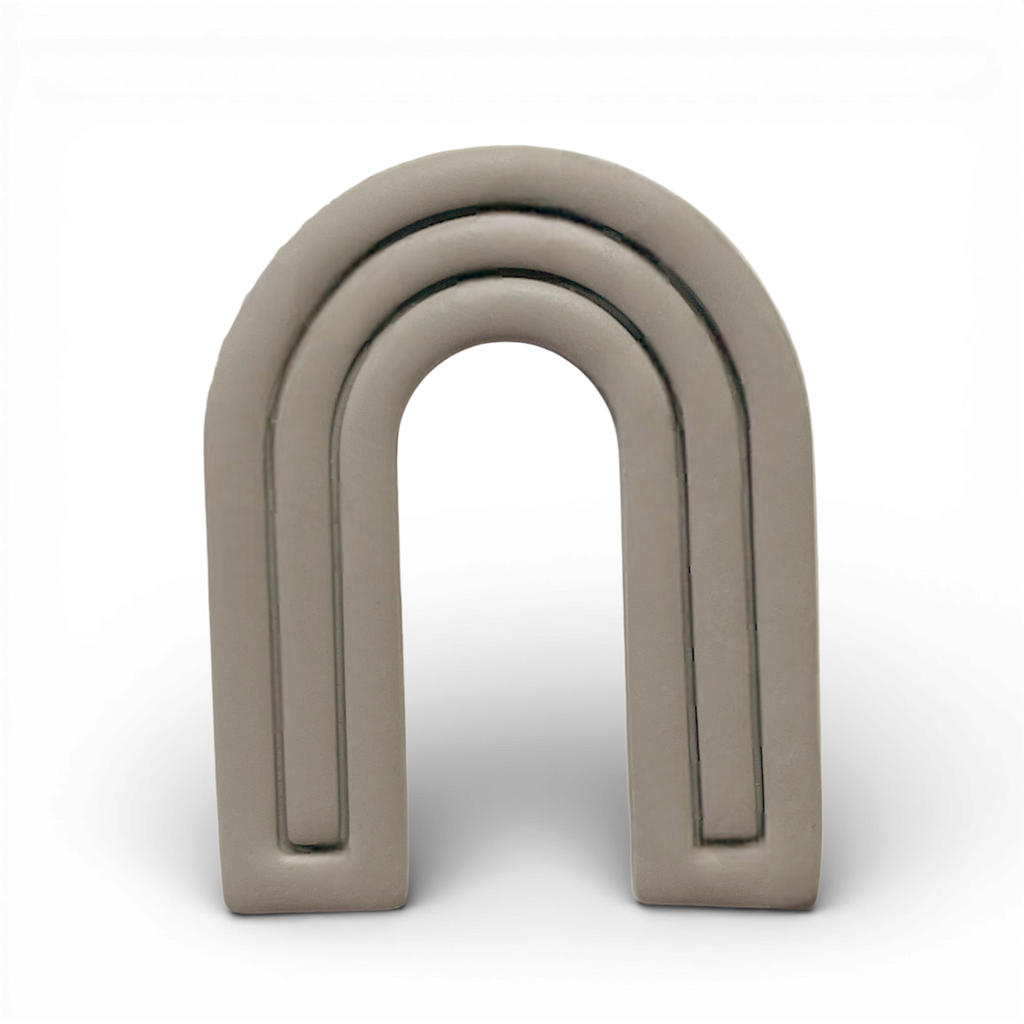 Polymer Clay Taupe Layered Arch Cutter