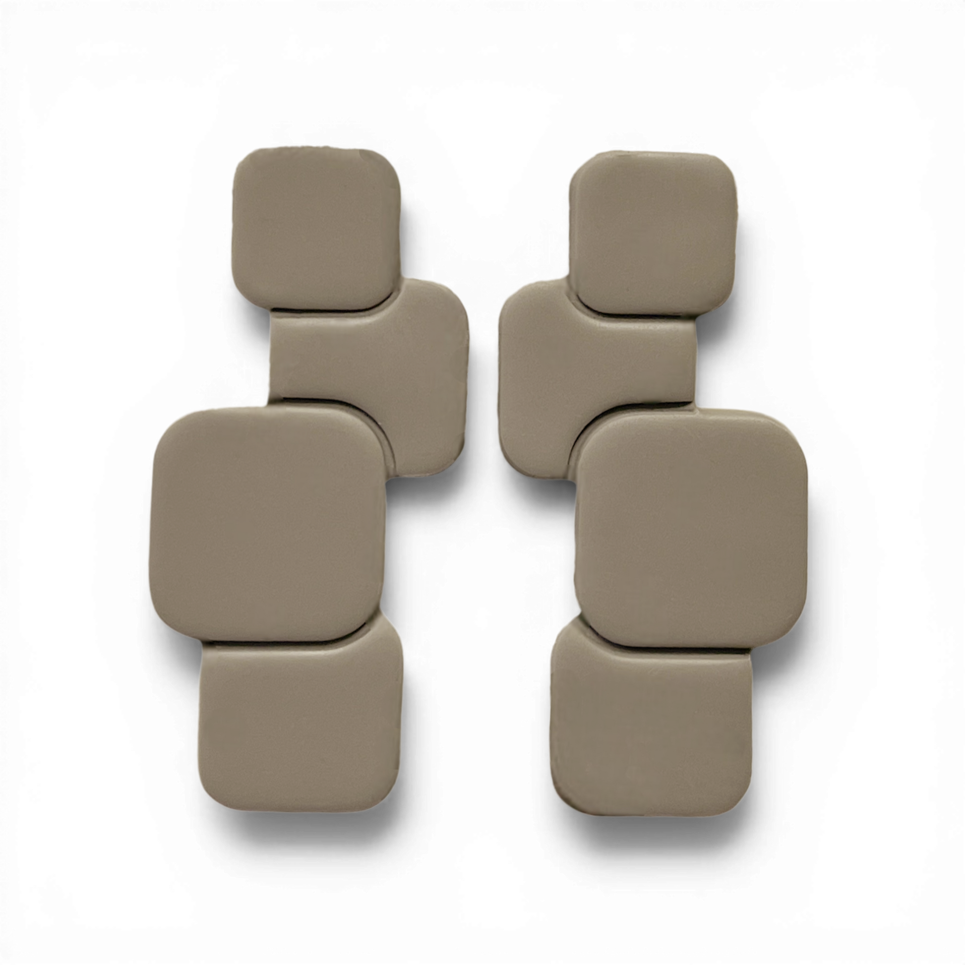 Polymer Clay Taupe Square Drop Cutter Set of 2