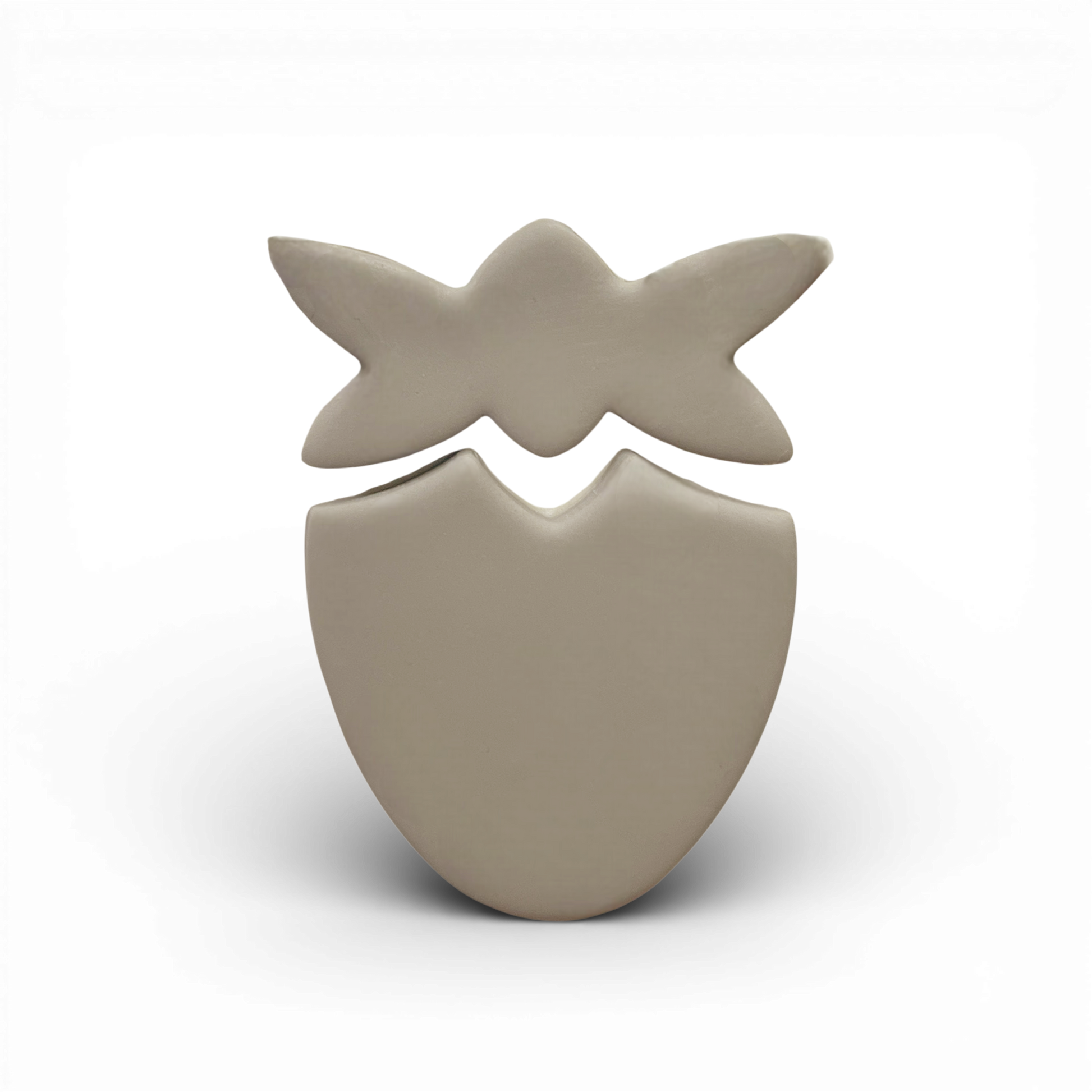 Polymer Clay taupe Strawberry Cutter
