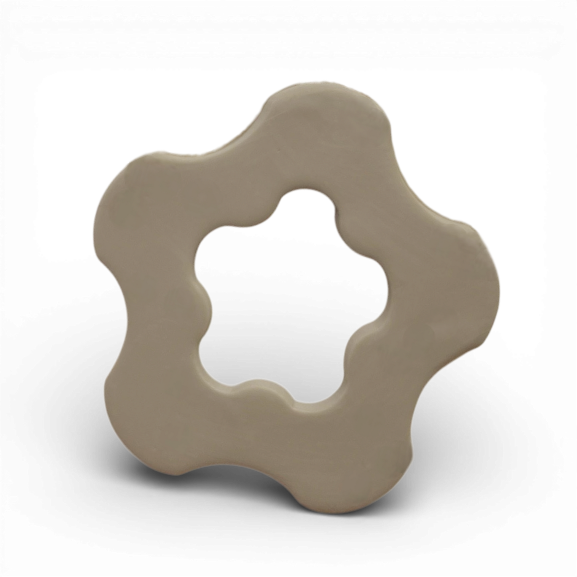 Polymer Clay Taupe Wave Bloom Cutter