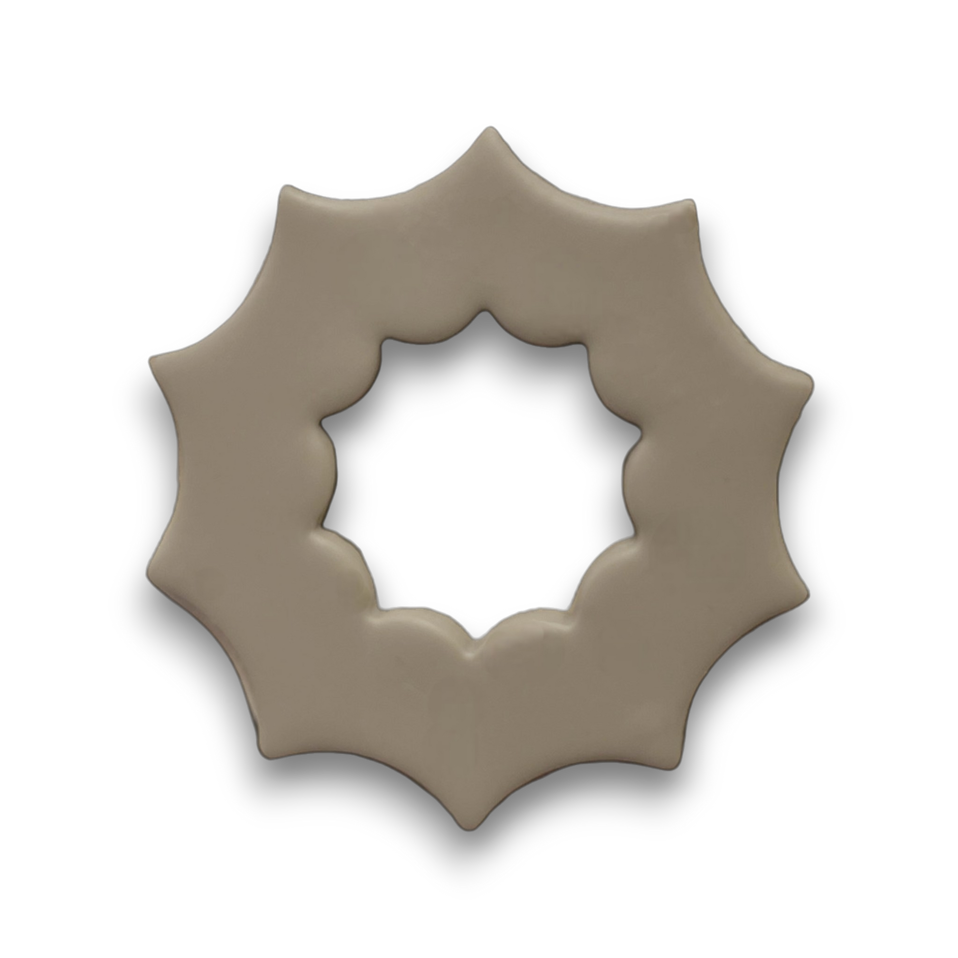 Polymer Clay Taupe Web Donut Cutter