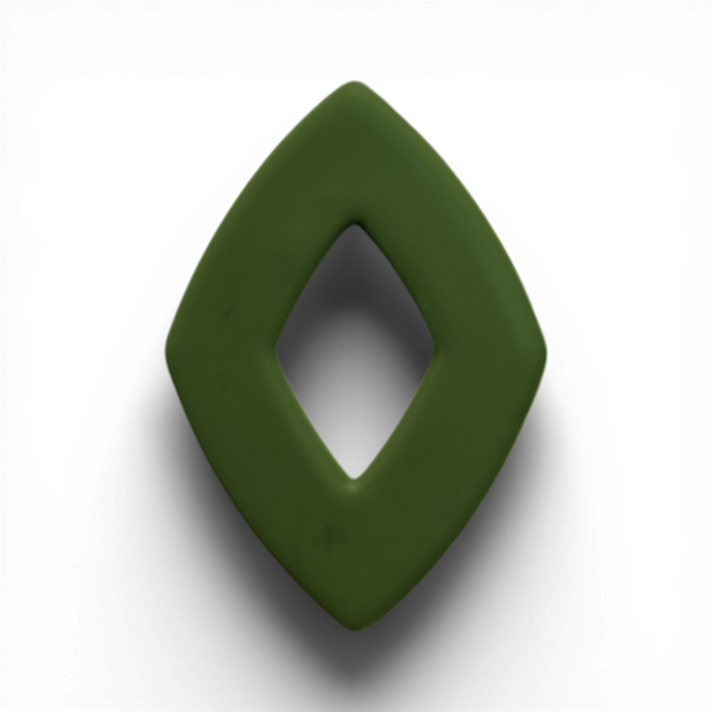 Polymer Clay Olive Diamond Frame Cutter