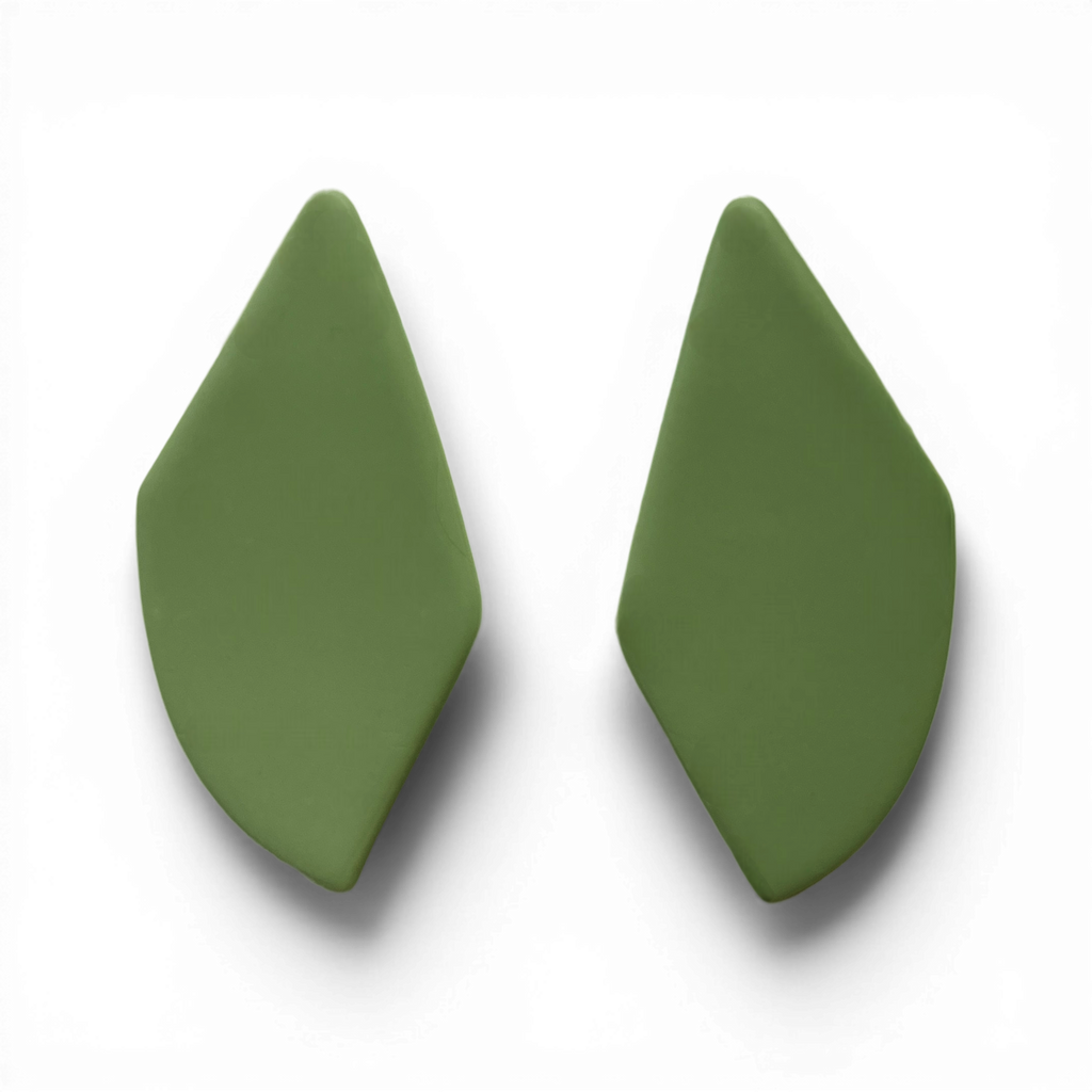 Polymer Clay Olive Ember Blade Cutter Set of 2