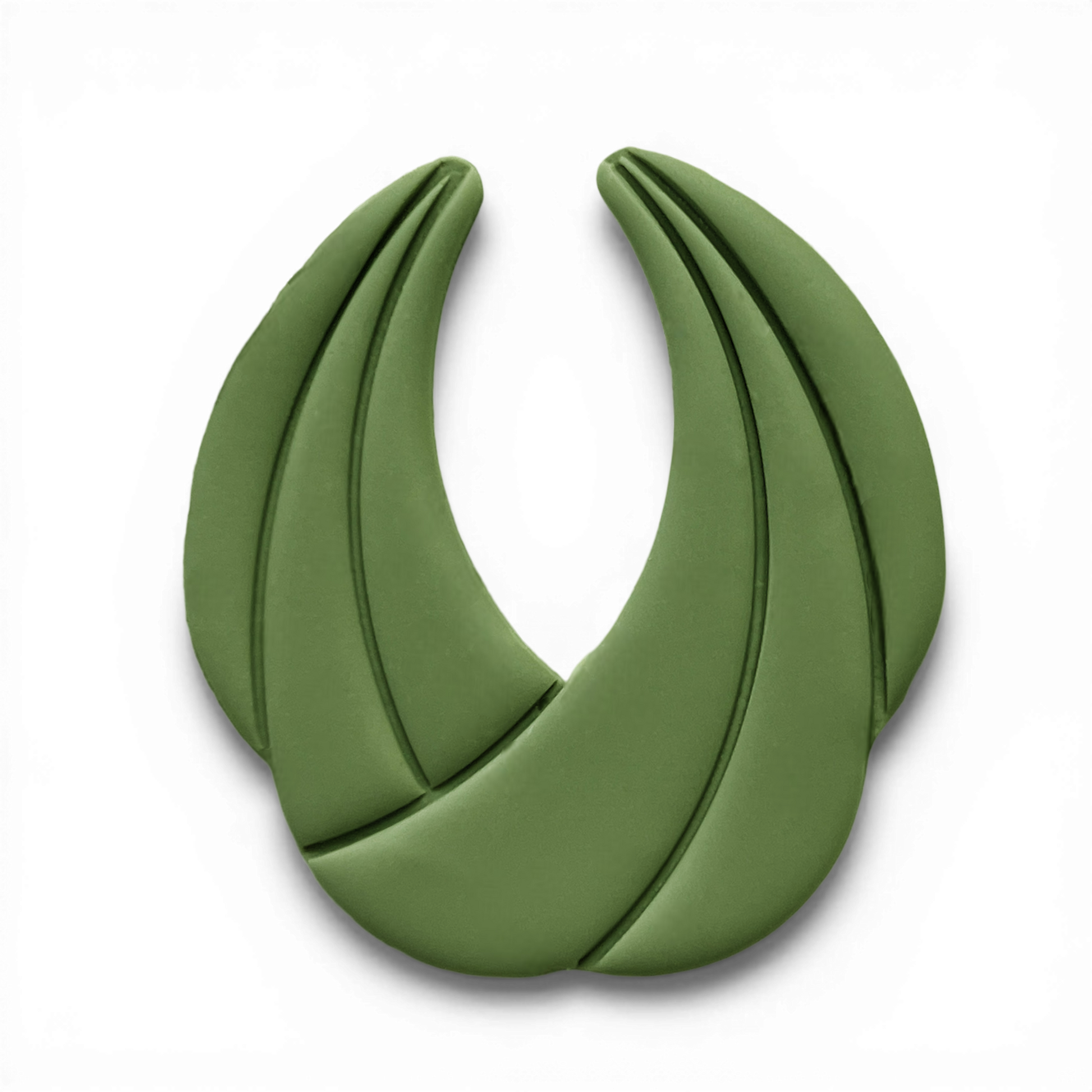 Polymer Clay Olive Petal Flame Cutter