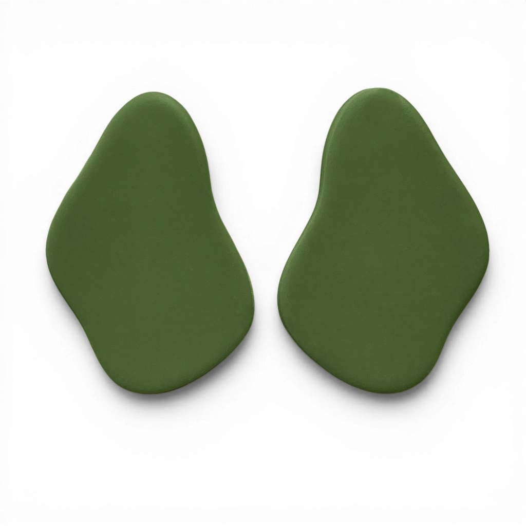 Polymer Clay Olive River Drop Cutter Set of 2