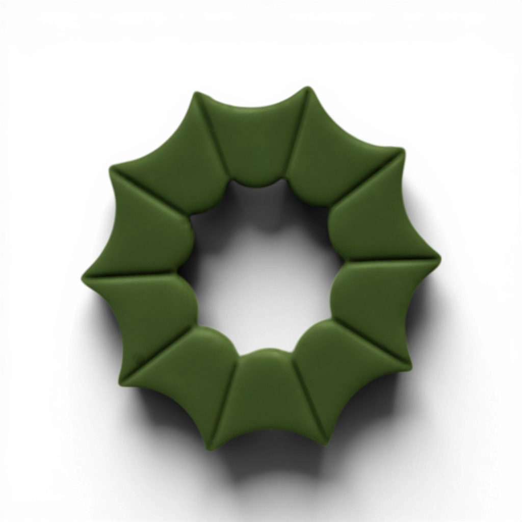 Polymer Clay Olive Cob Web Donut  Cutter