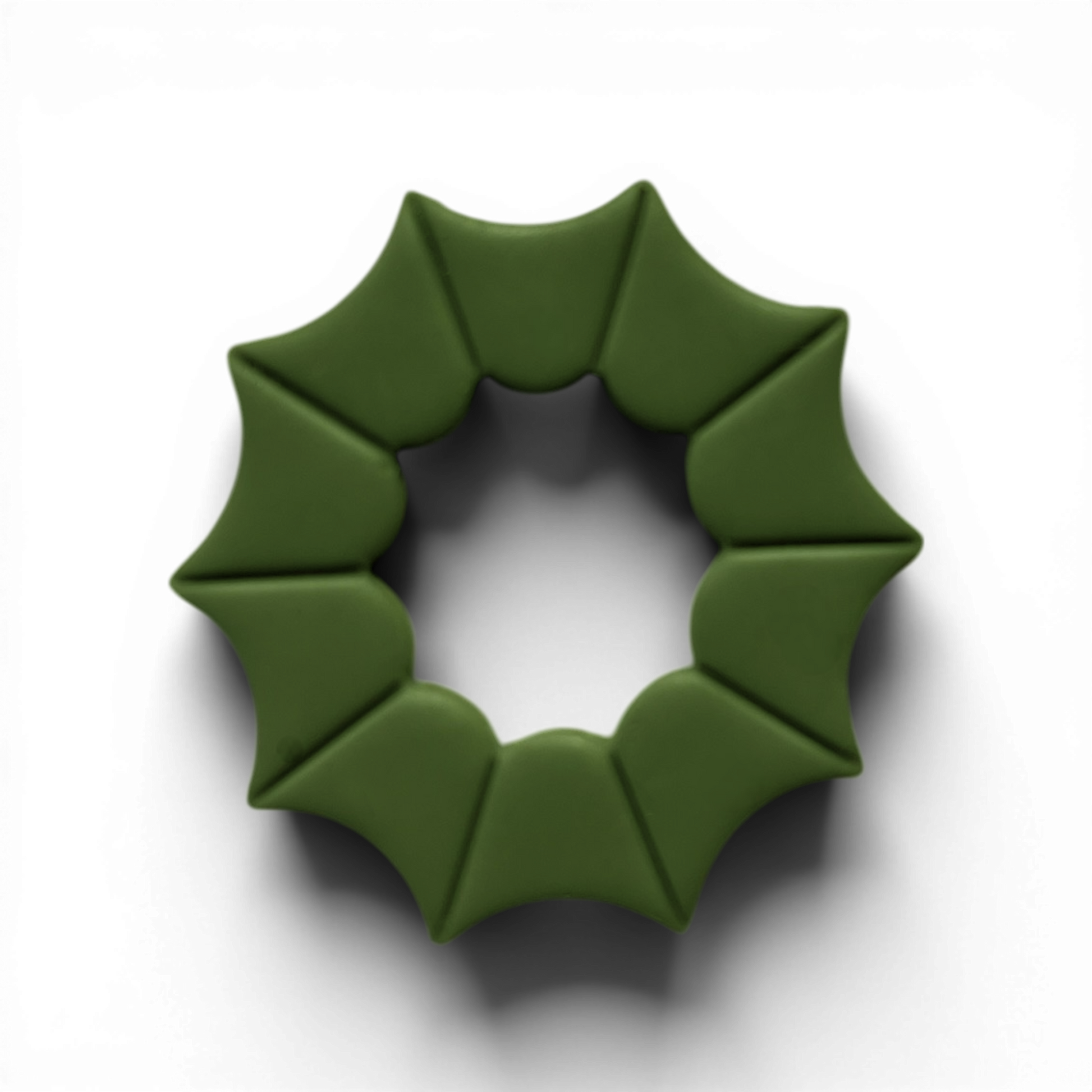 Polymer Clay Olive Cob Web Donut  Cutter