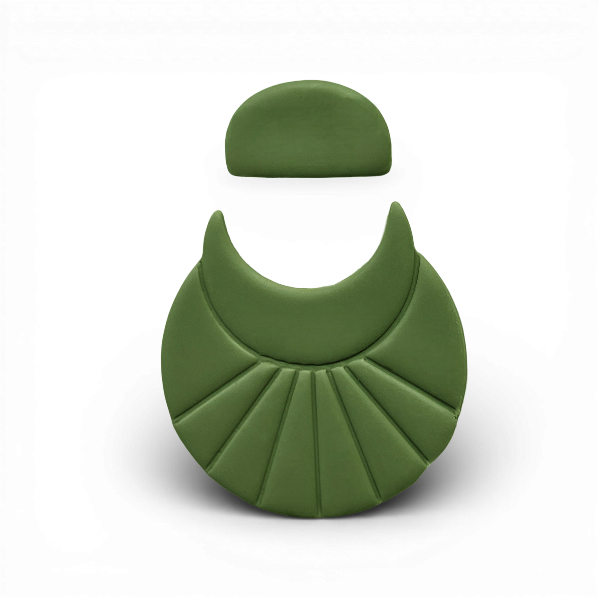 Polymer Clay Olive Crescent Halo Cutter