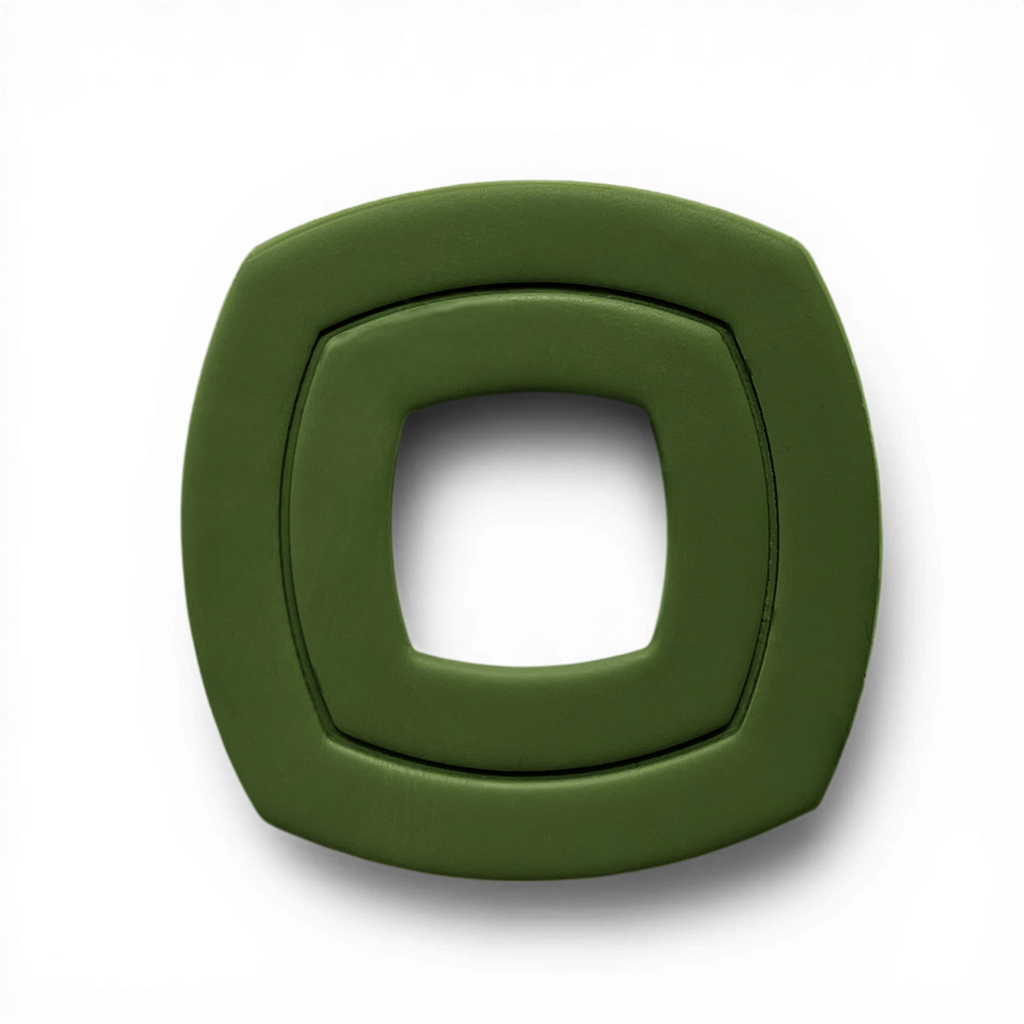 Polymer-Clay-olive-curved-square-donut-embossed Cutter