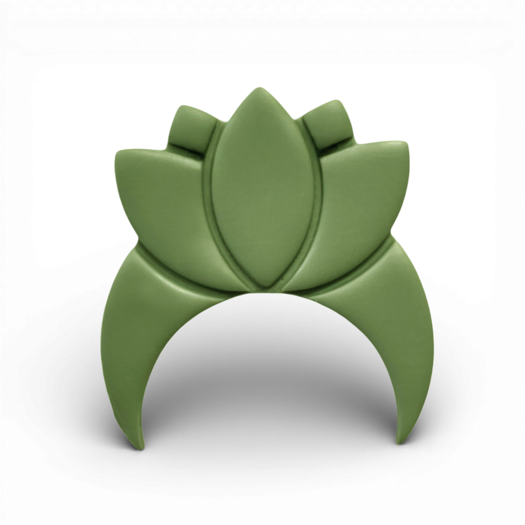 Polymer Clay Olive Lotus Moon Cutter
