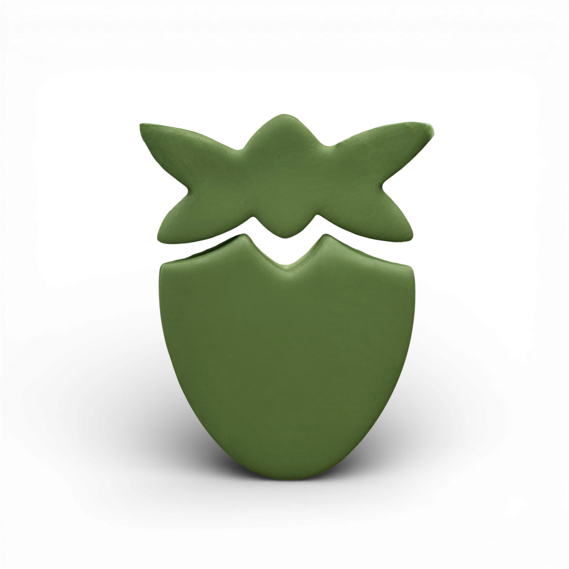 Polymer Clay olive Strawberry Cutter
