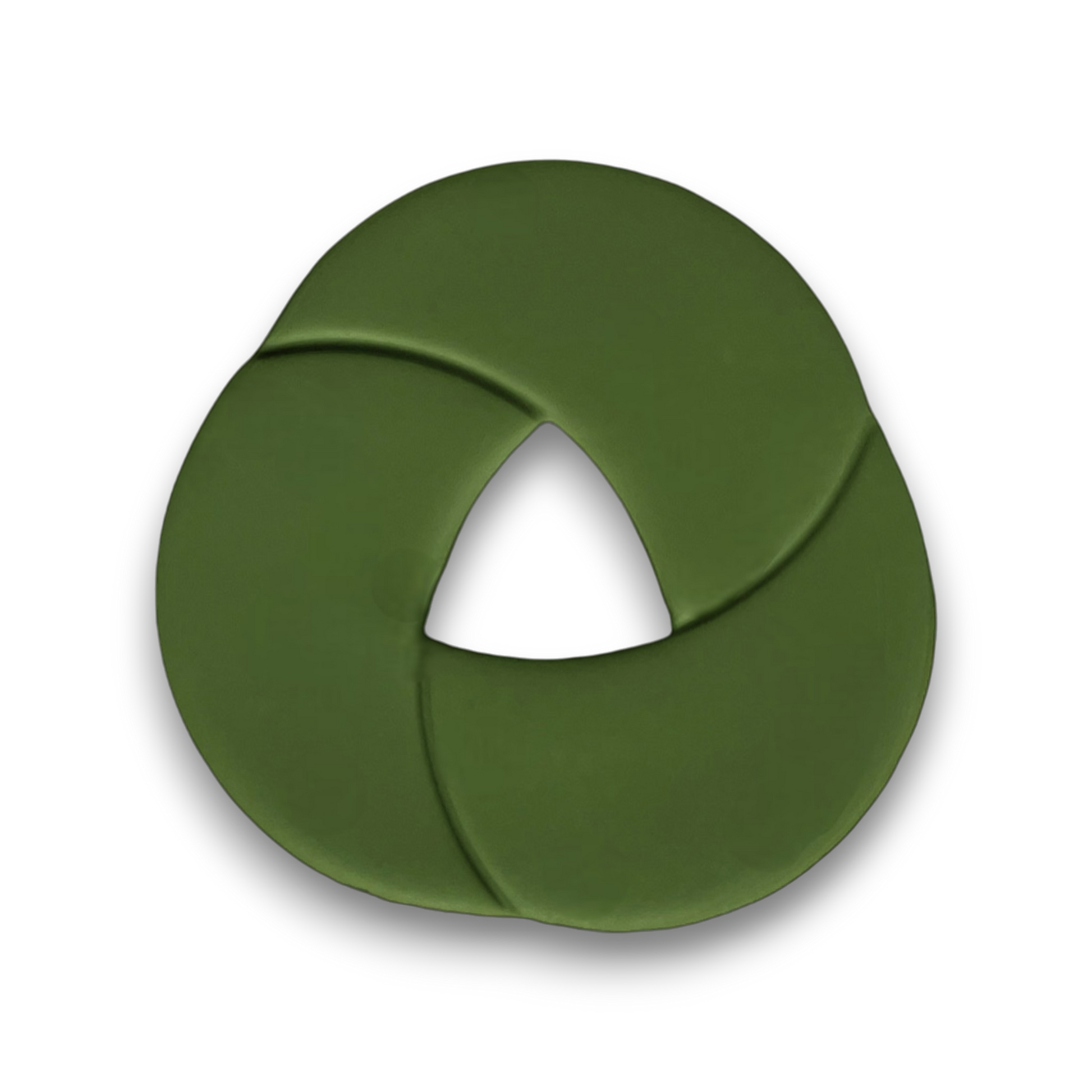 Polymer Clay Olive Twist Knot Ring Cutter