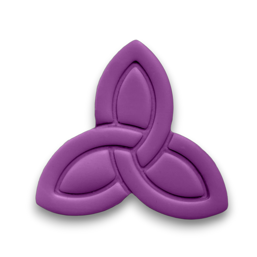 Polymer Clay Lavender Celtic Trinity Cutter