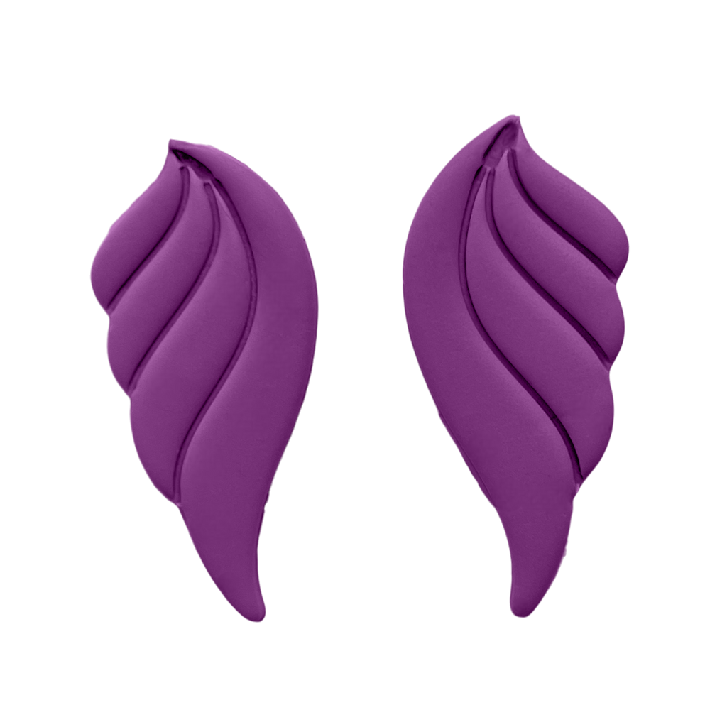 Polymer Clay Lavender Feather Wing Cutter Set of 2
