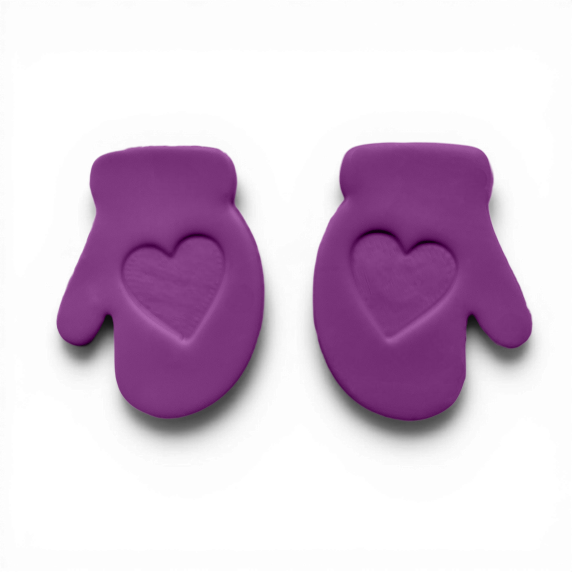 Polymer Clay Lavender Love Mittens Set of 2 Cutter Set of 2