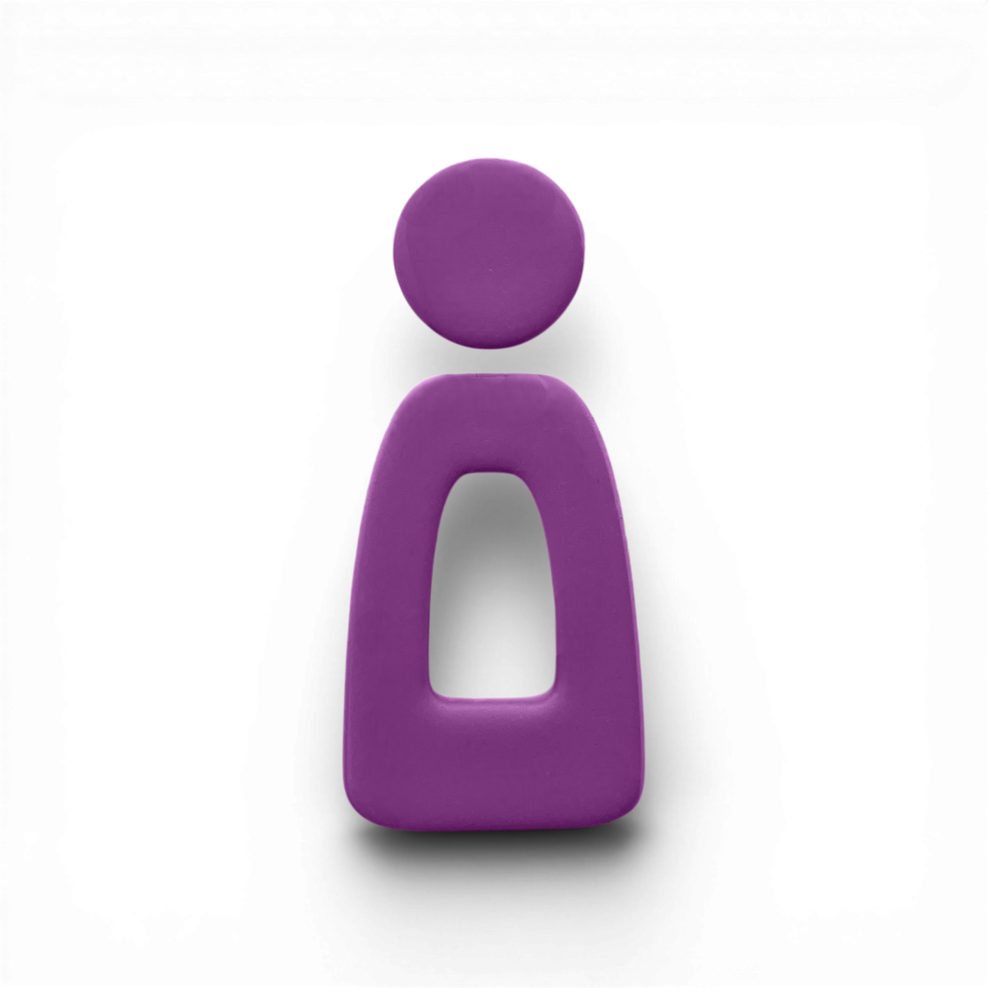 Polymer Clay Lavender Soft Trapezoid Donut Drop Cutter