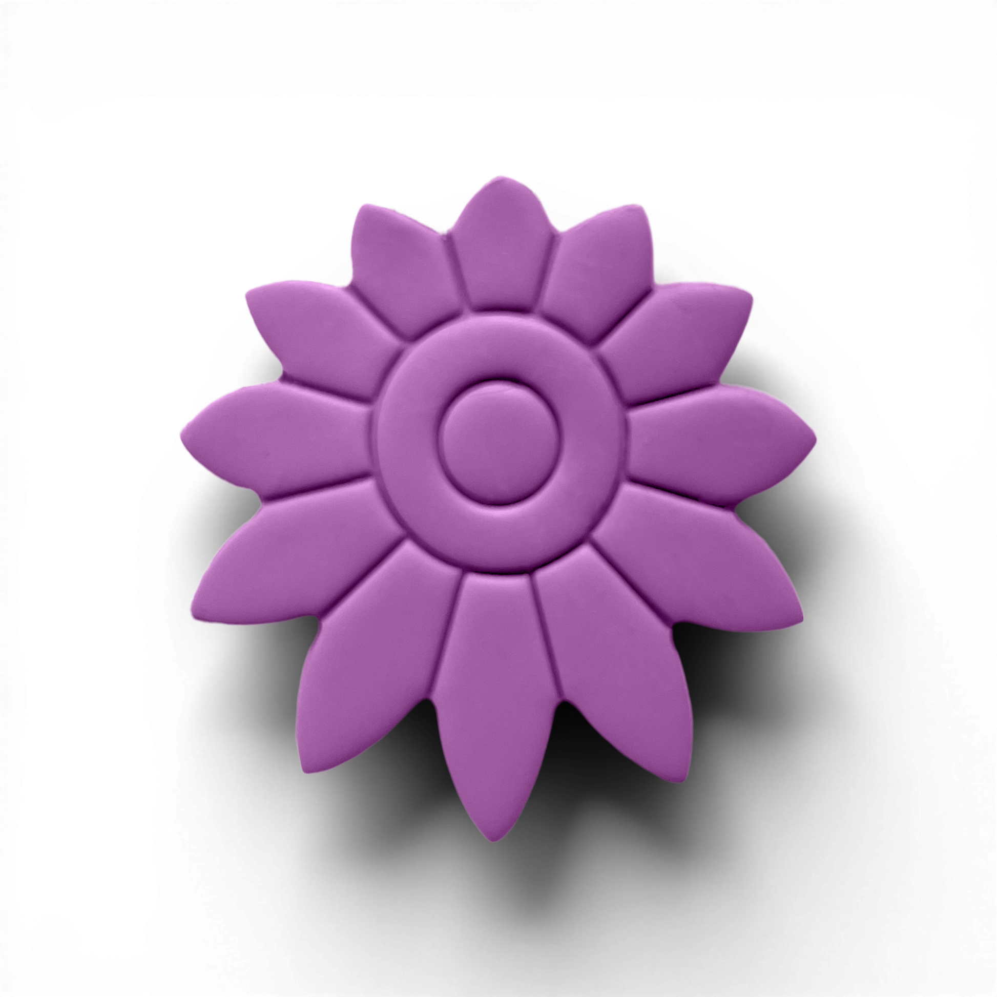 Polymer Clay Lavender Boho Daisy 2 Cutter