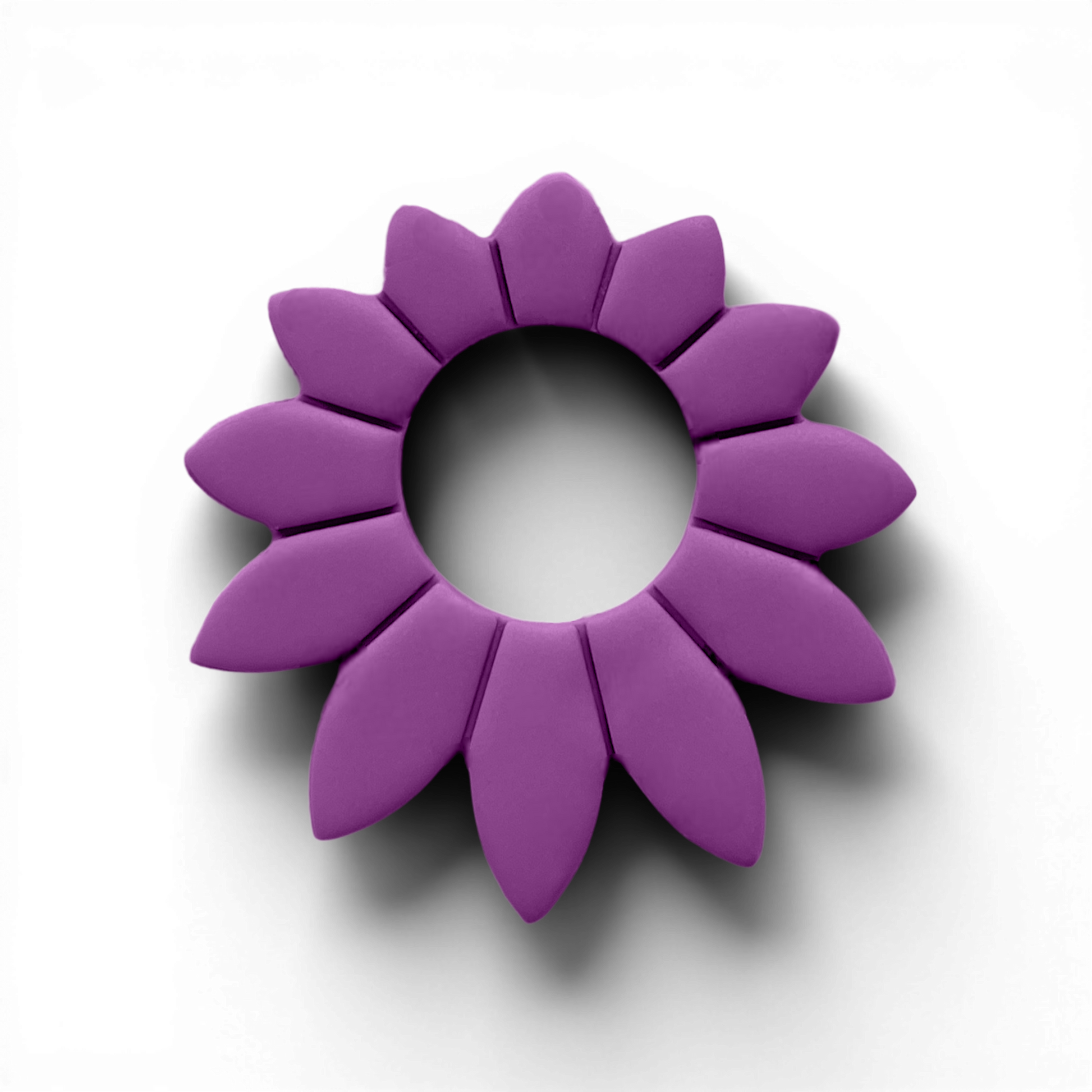 Polymer Clay Lavender Boho Daisy Donut Cutter