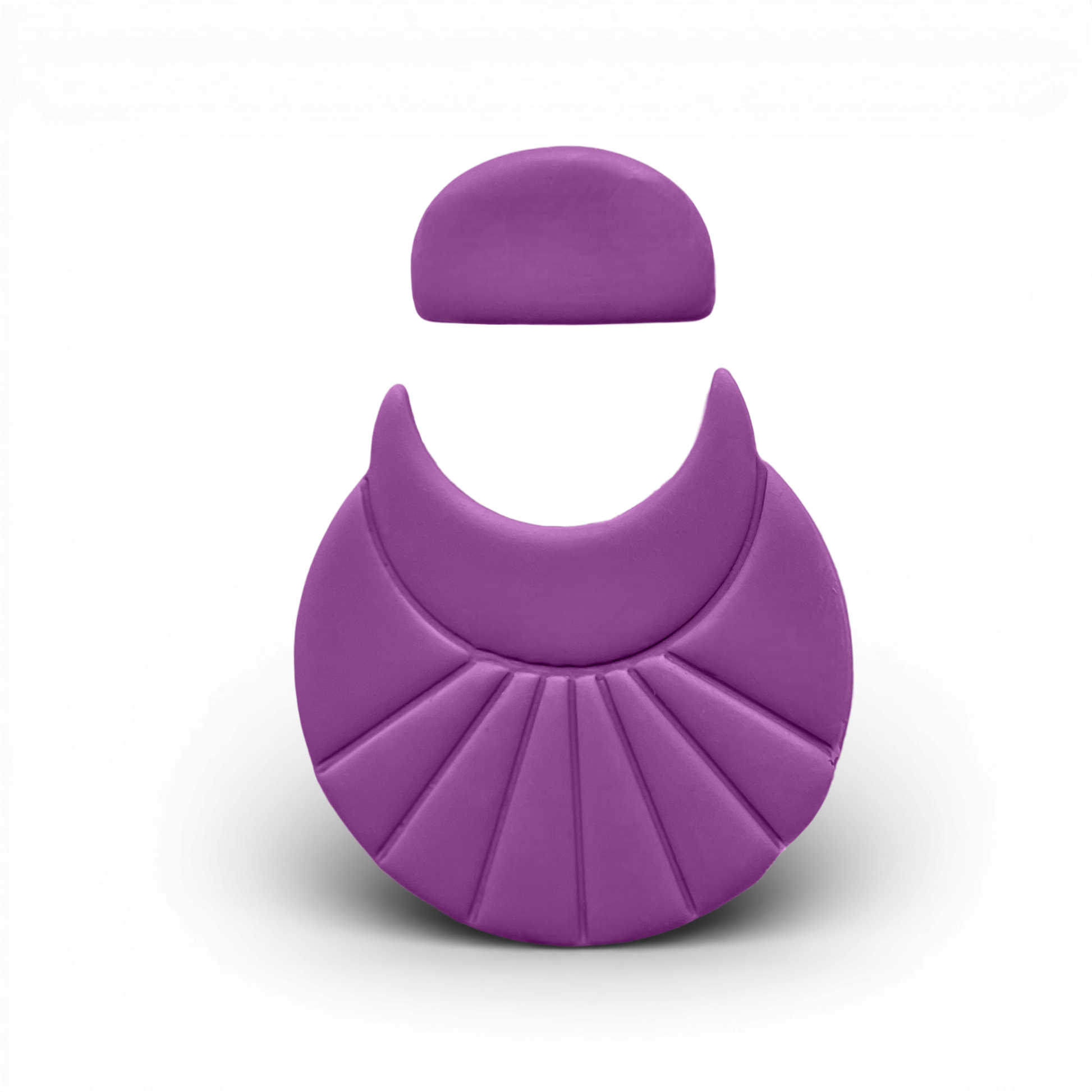 Polymer Clay Lavender Crescent Halo Cutter