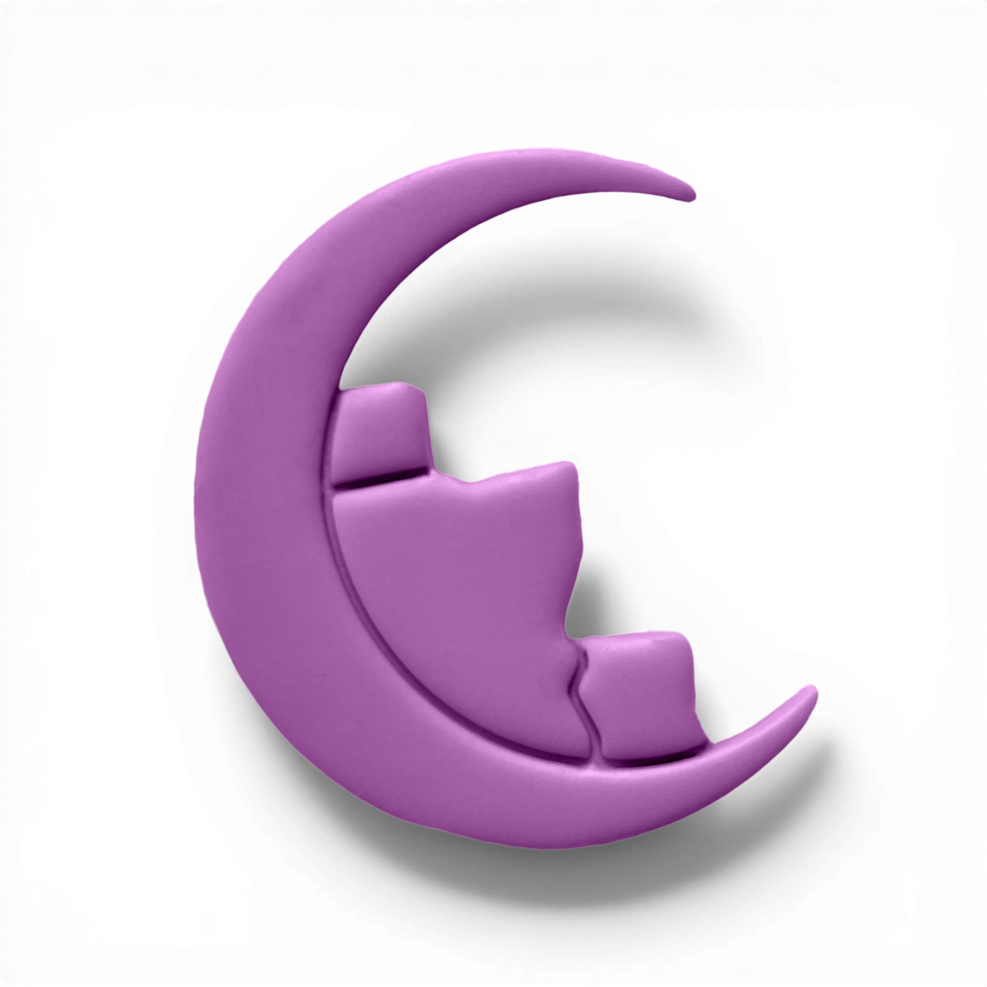 Polymer Clay Lavender Moon Mountain Cutter