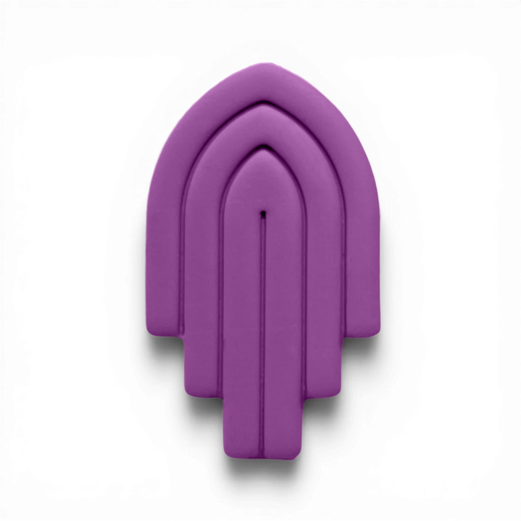 Polymer Clay Lavender Staggered Layered Arch Cutter