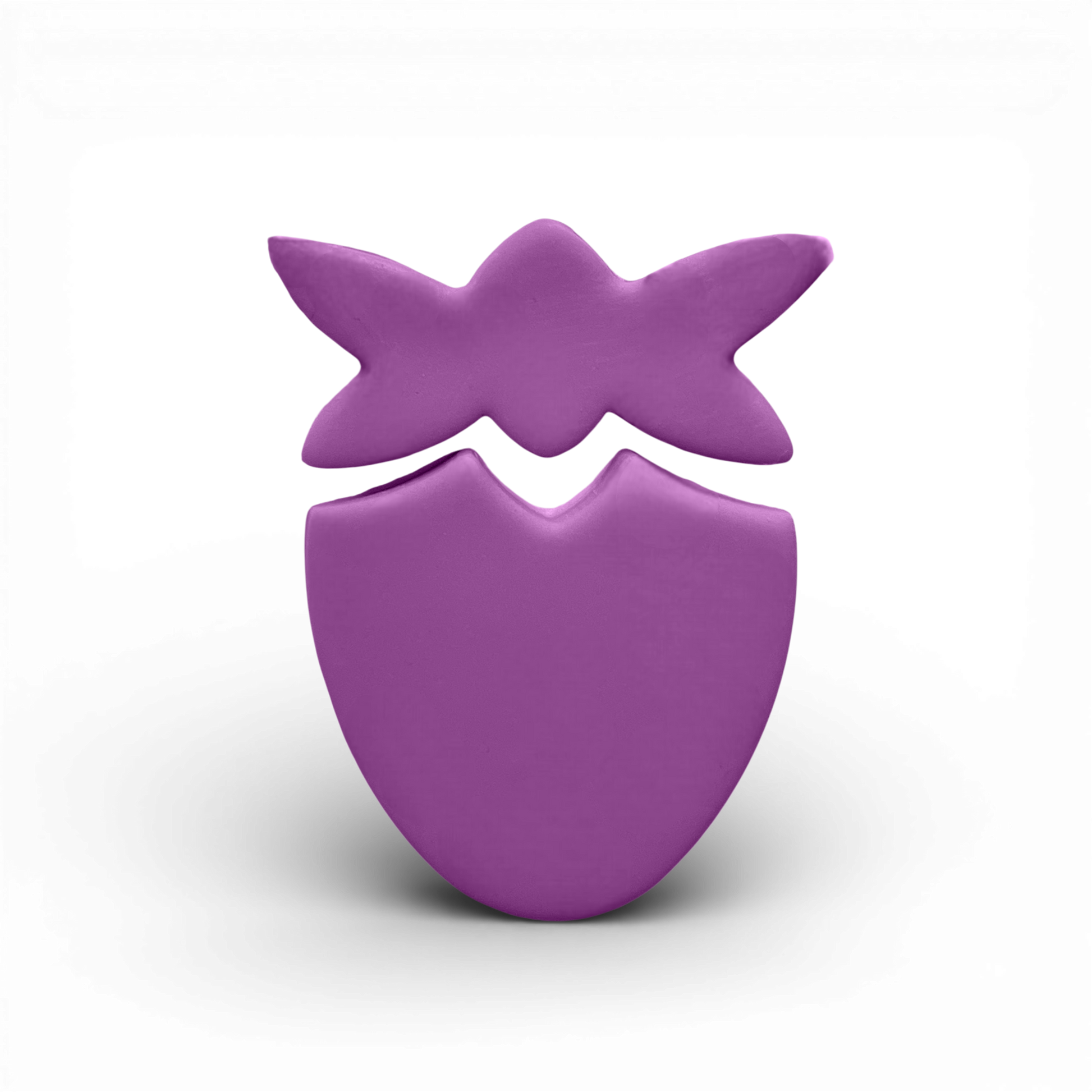 Polymer Clay Lavender Strawberry Cutter
