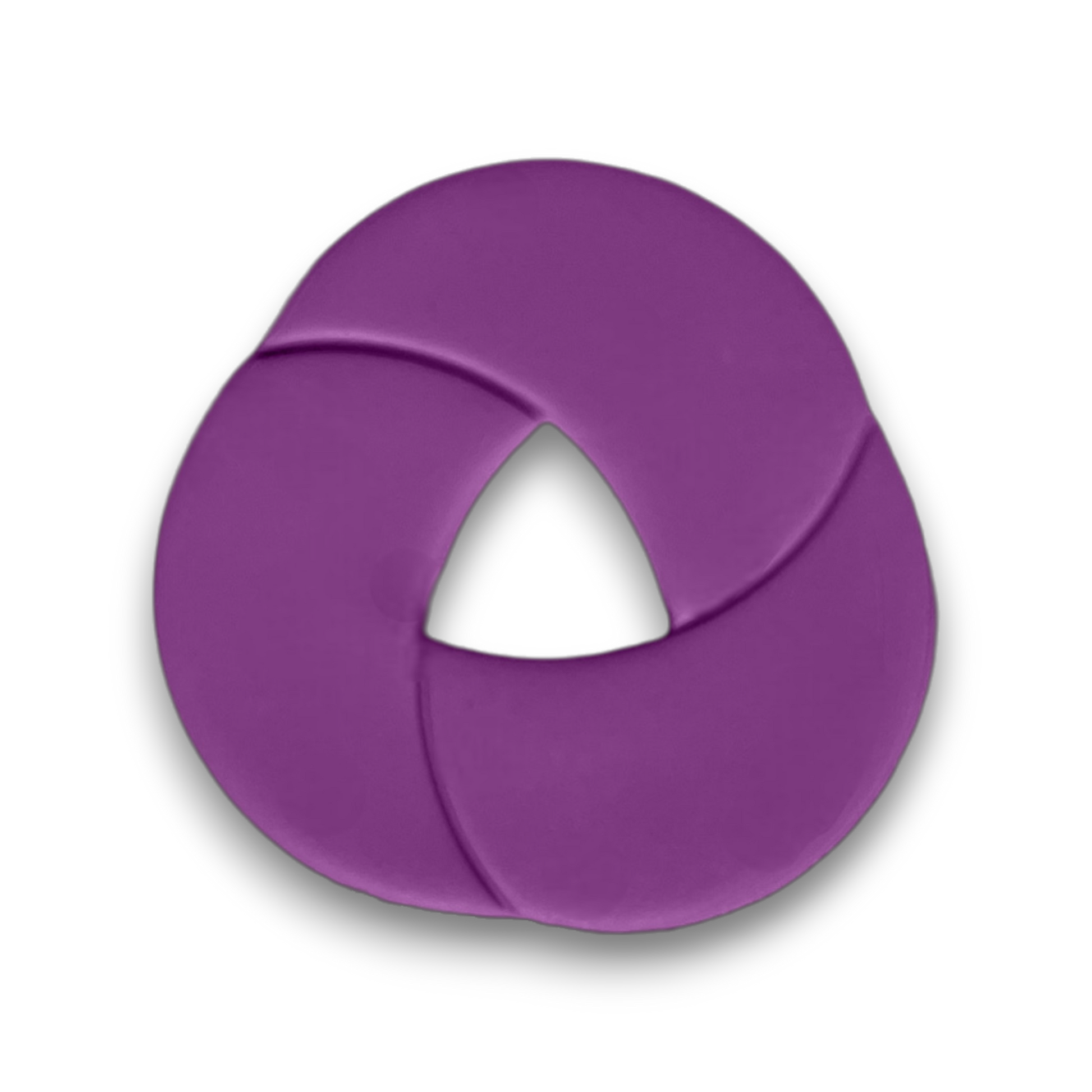 Polymer Clay Lavender Twist Knot Ring Cutter