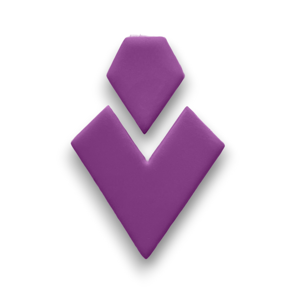 Polymer Clay Lavender Vertex Drop Cutter