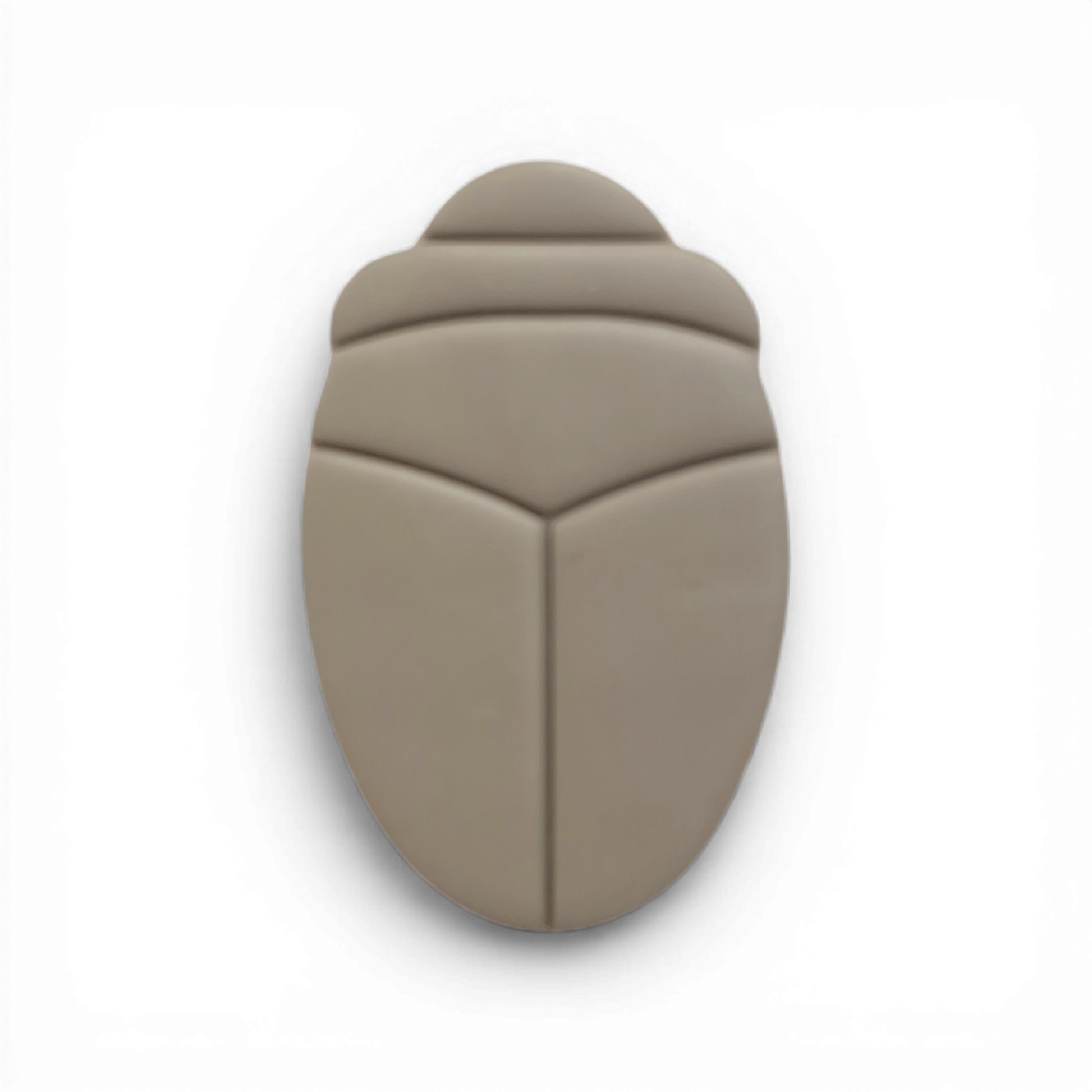 Beetle Polymer Clay Taupe
Beetle polymer clay shape in warm taupe with sculptural insect silhouette on white background.