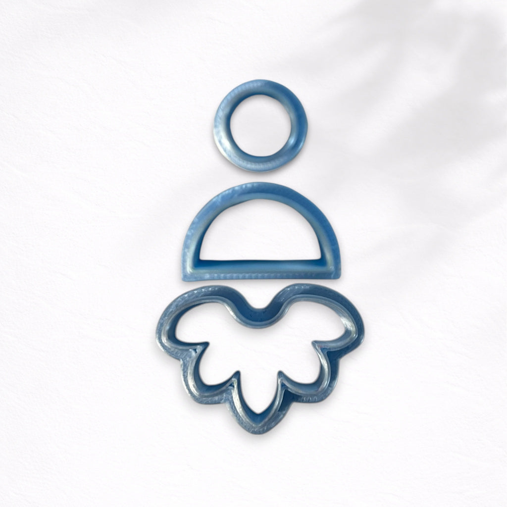 Dayflower Polymer Clay Cutter shown in 2048x2048 product image for polymer clay jewelry making