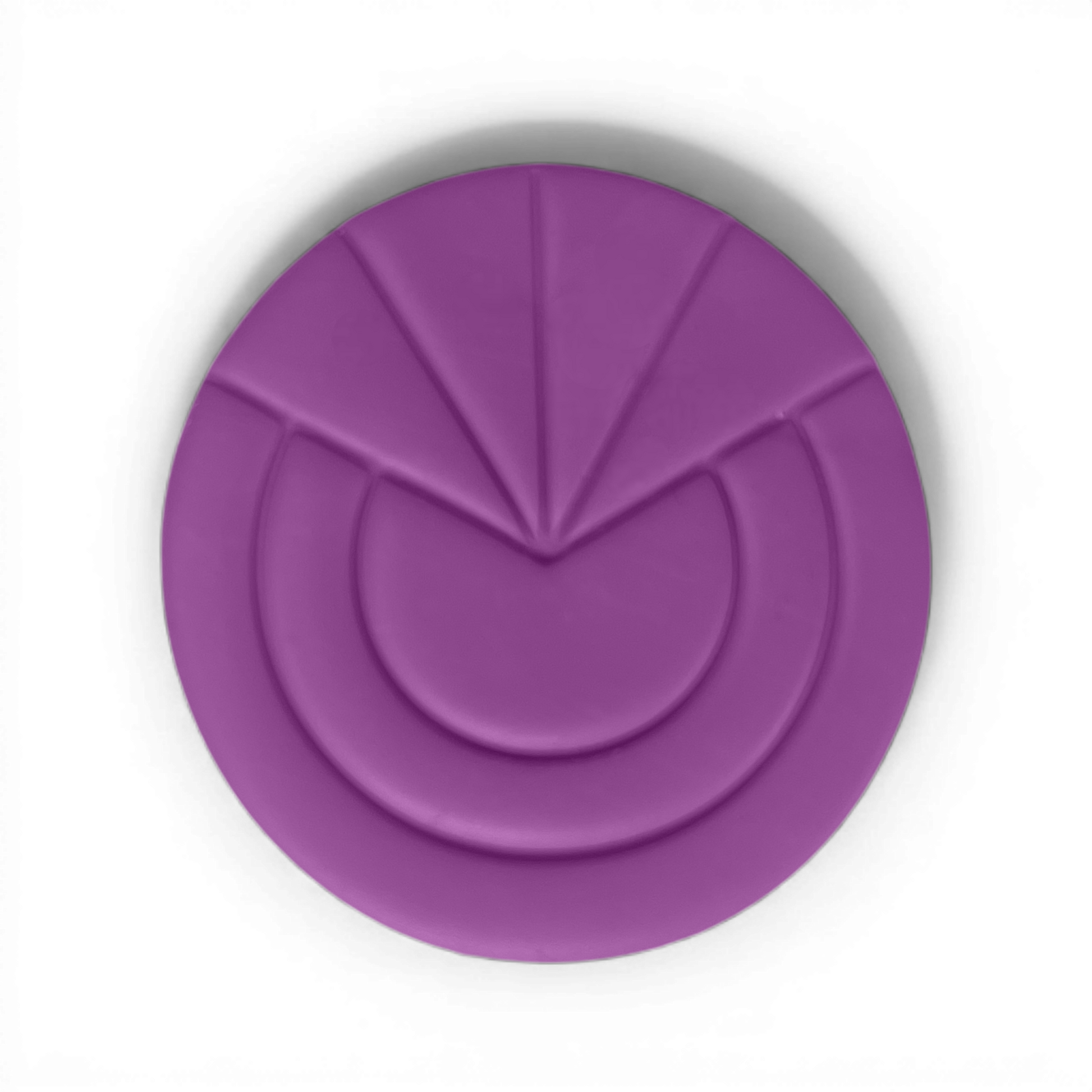 Deco Sunrise Polymer Clay Lavender
Deco Sunrise polymer clay shape in soft lavender with geometric sunrise motif on white background.