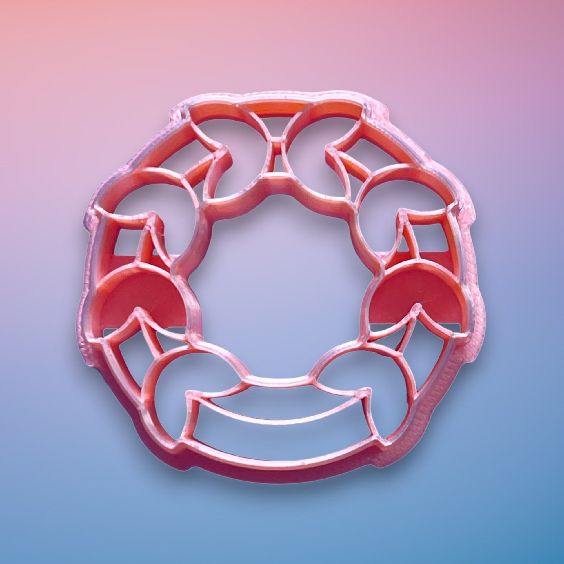 Greek Wreath Polymer Clay Cutter
Greek Wreath polymer clay cutter with layered laurel leaf open-frame design on white background.