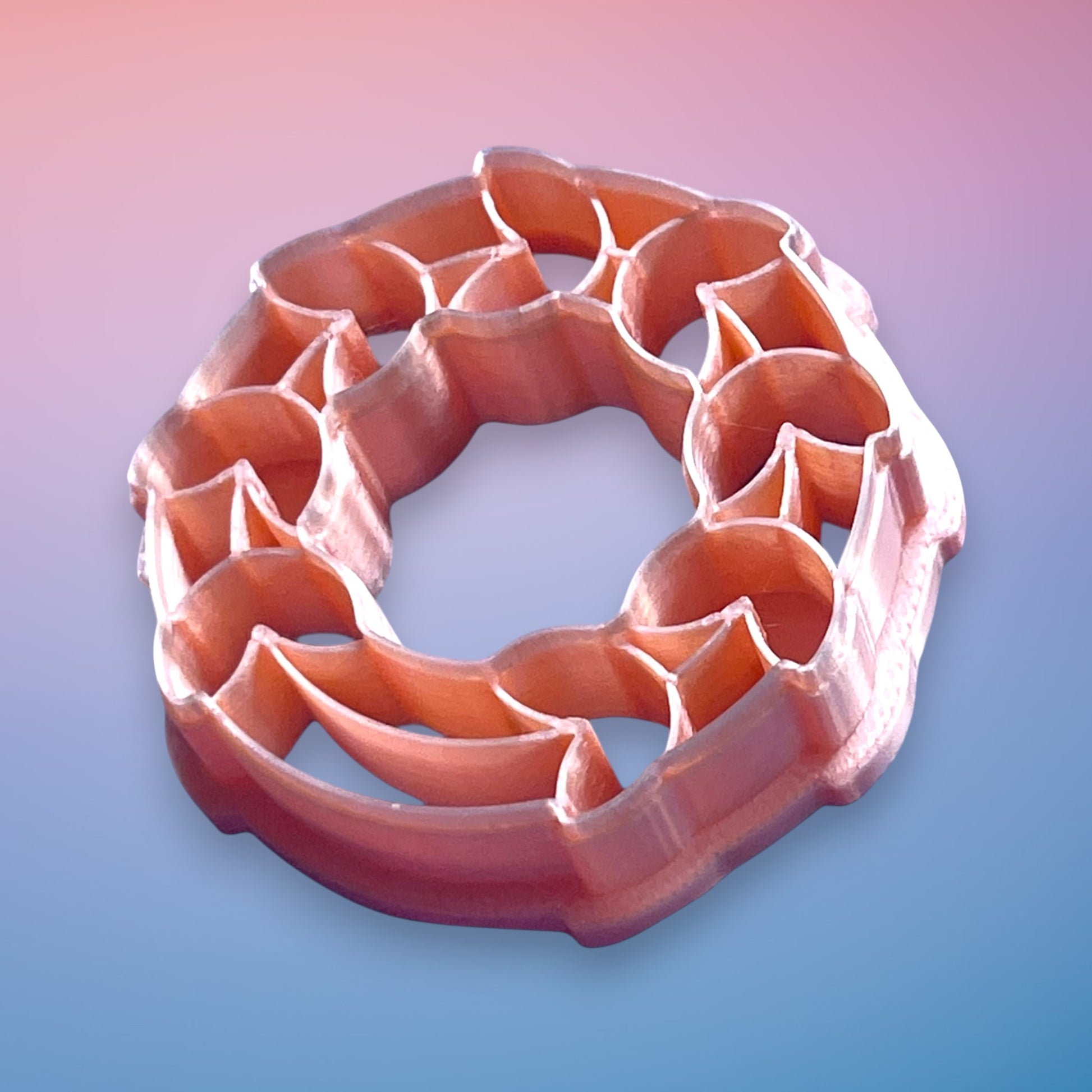 Greek Wreath Polymer Clay Cutter
Greek Wreath polymer clay cutter with layered laurel leaf open-frame design on white background.