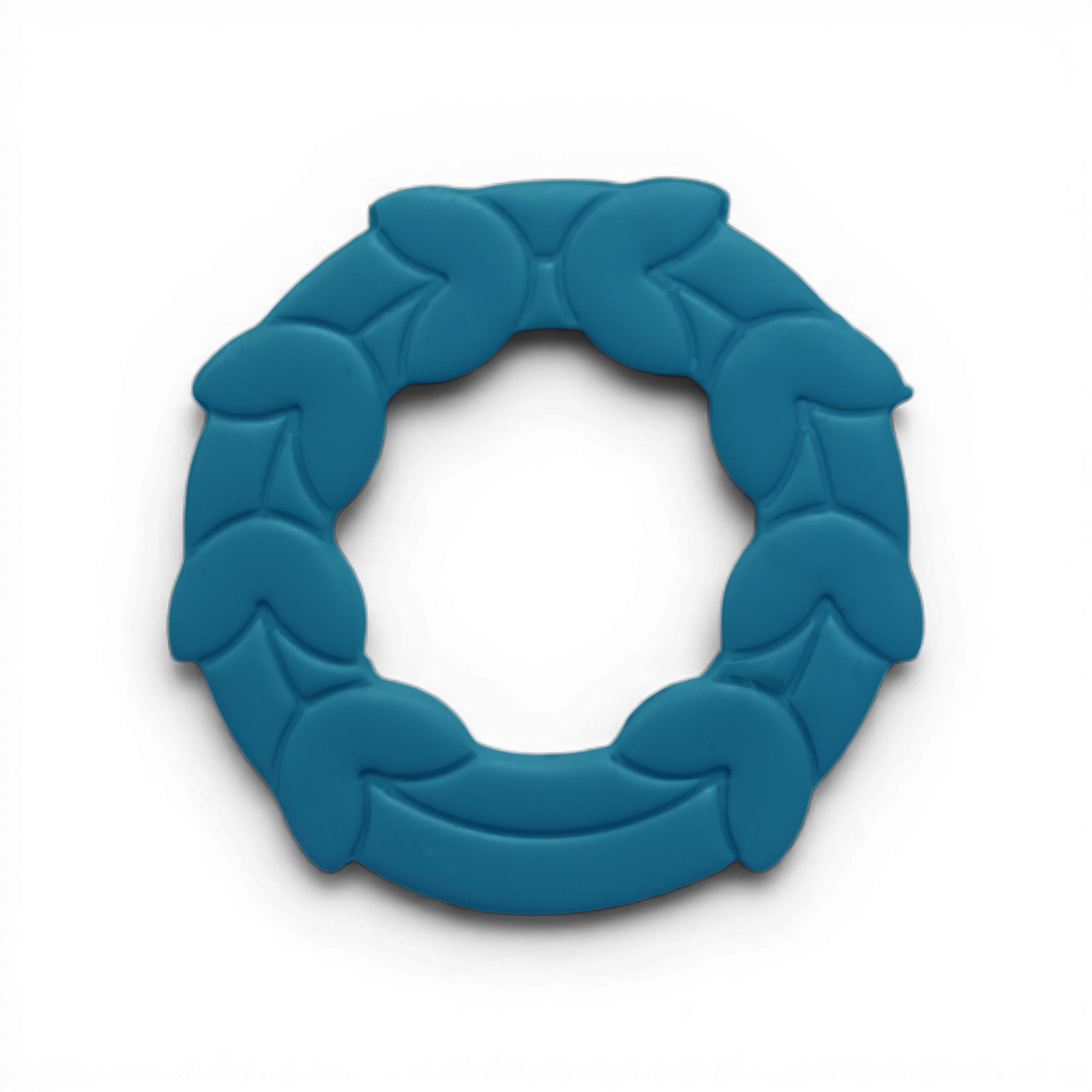 Greek Wreath Polymer Clay Blue
Greek Wreath polymer clay shape in soft blue with detailed leaf frame design on white background.