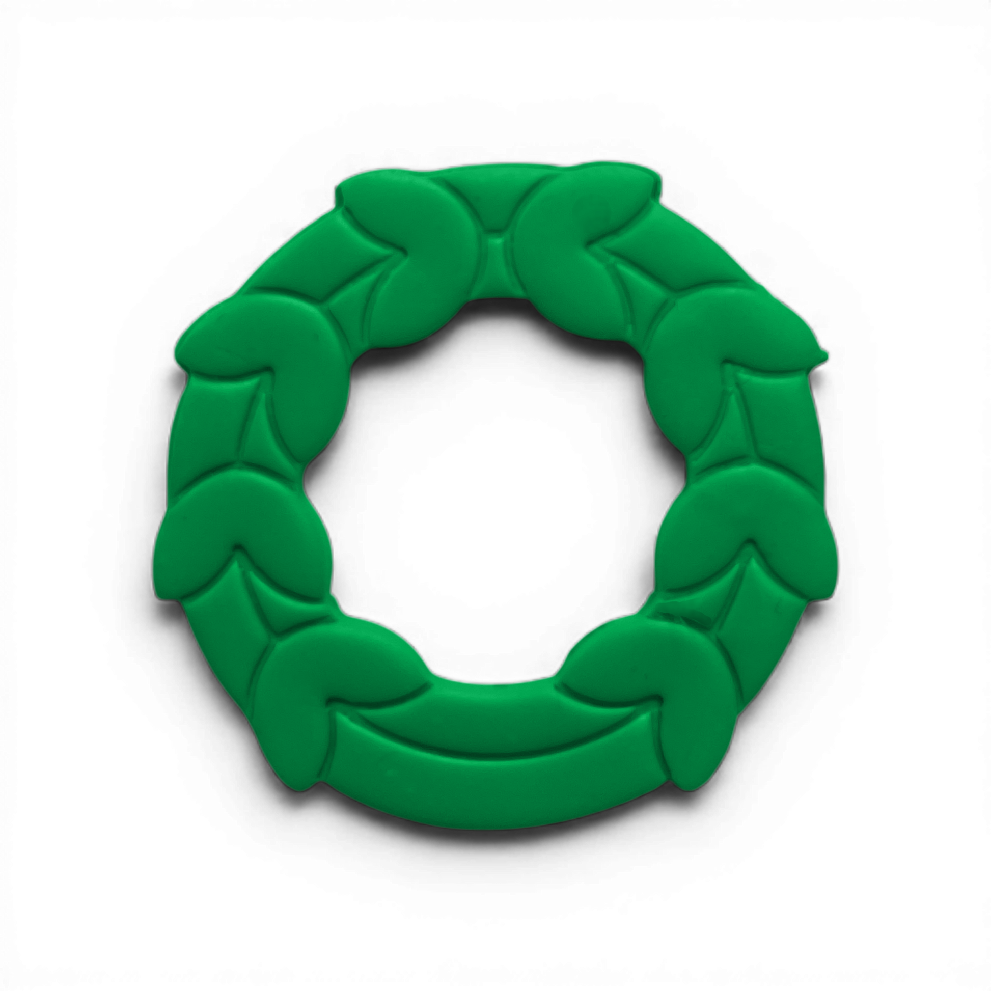 Greek Wreath Polymer Clay Green
Greek Wreath polymer clay shape in fresh green with circular laurel wreath silhouette on white background.