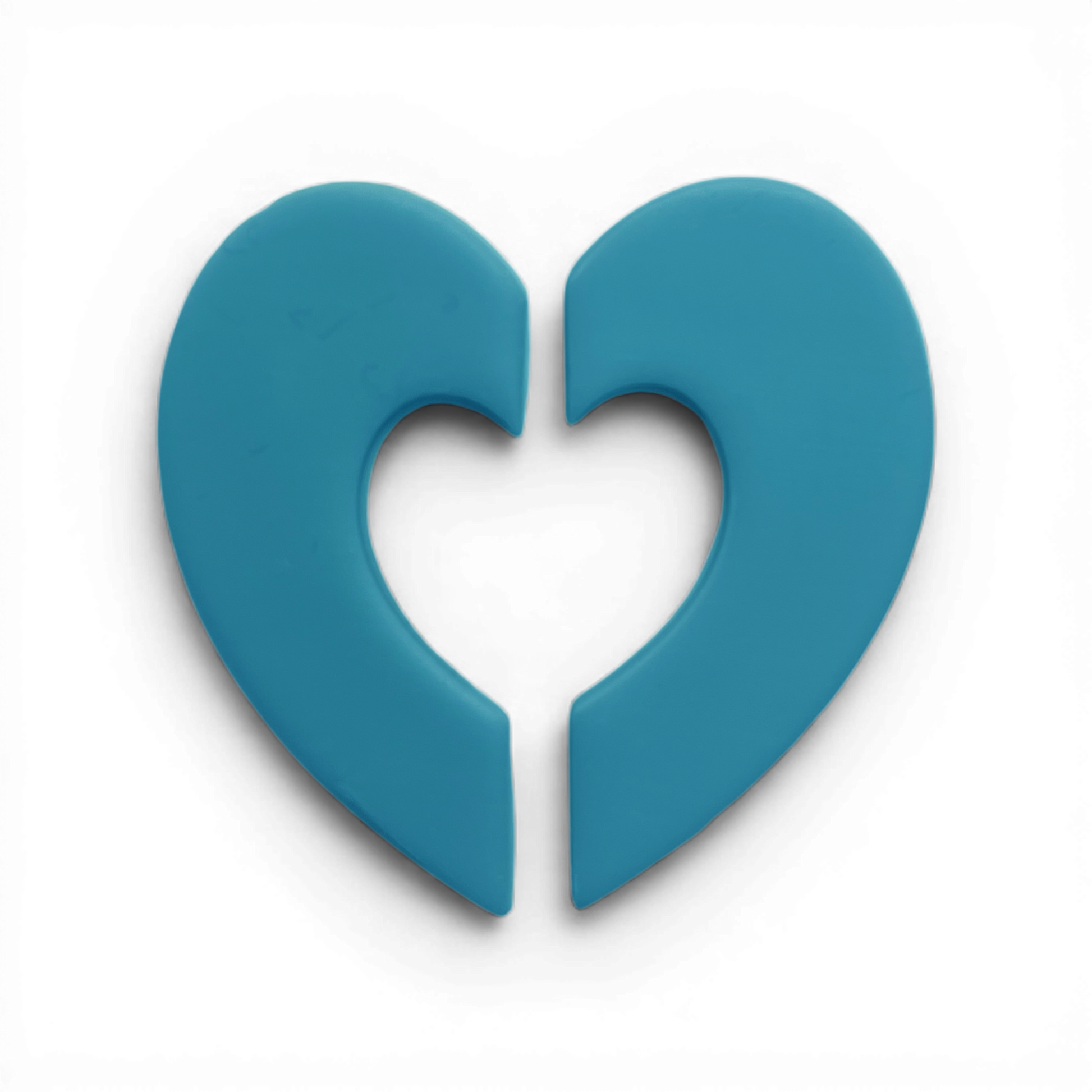 Half Hearts Donut Polymer Clay Blue
Half Hearts Donut polymer clay shape in soft blue with modern heart donut frame on white background.