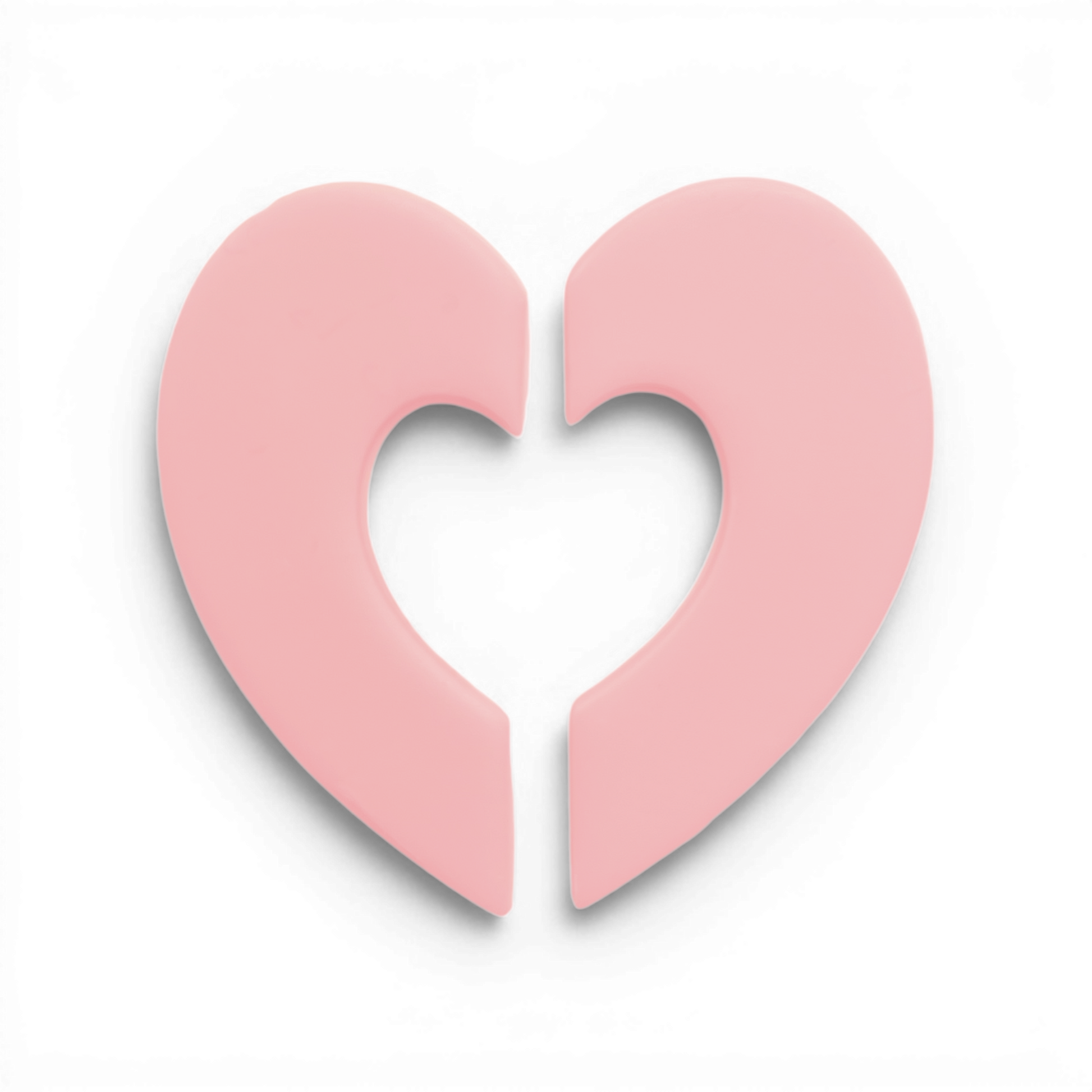 Half Hearts Donut Polymer Clay Pink
Half Hearts Donut polymer clay shape in soft pink with repeating heart frame design on white background.