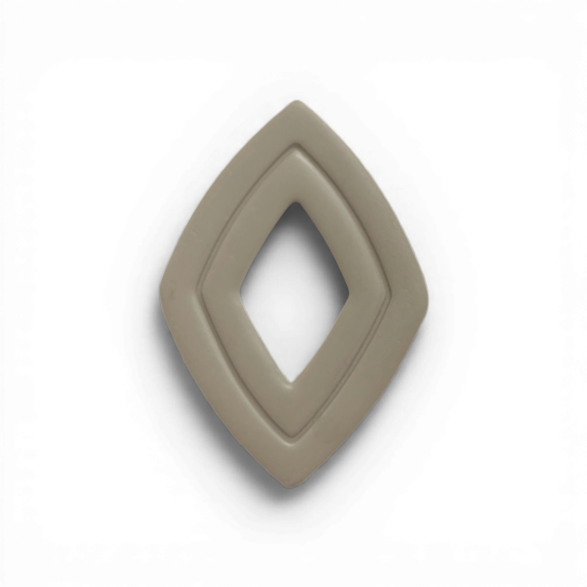 Lattice Drop Polymer Clay Taupe
Lattice Drop polymer clay shape in warm taupe with elegant open-frame drop design on white background.