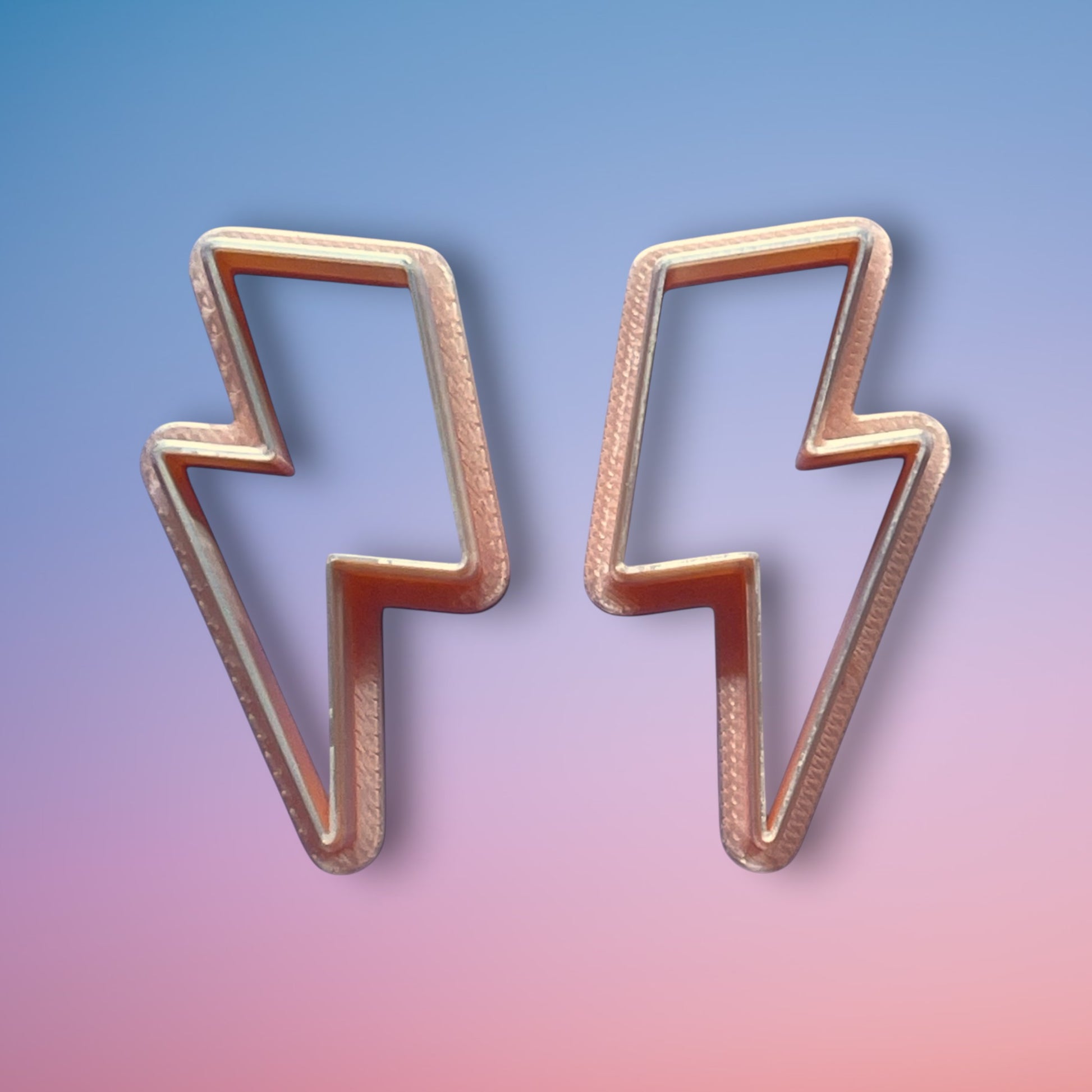 Lightening Bolt Polymer Clay Cutter
Lightening Bolt polymer clay cutter with bold angular lightning silhouette on white background.